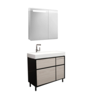 科勒（KOHLER）博纳900mm浴室柜K-20020T+抽拉龙头+智能防雾镜柜浴室家具组合