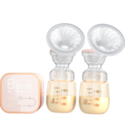 小白熊电动吸奶器 双边吸乳器低音高效无痛吸乳HL-0873F/HL-3037 HL-0873F升级版【前奶后奶一起】