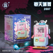 唯乐创想 娃娃机儿童拼装积木玩具寒天薄荷-342颗粒