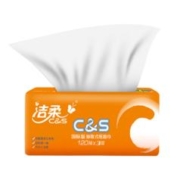 京东百亿补贴：C&S 洁柔 抽纸 活力阳光橙3层120抽面巾纸*24包
