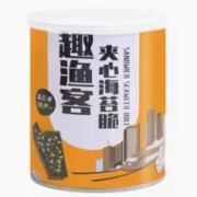 3黑盒+签到 趣渔客夹心海苔脆40gX2罐装