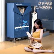 志高（CHIGO） 干衣机烘干机家用婴儿小型烘衣机衣服烘干机家用双层定时30斤大容量干衣机暖风干衣柜 新款升级【16根管+30斤承重】