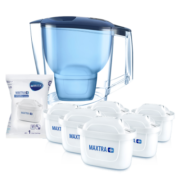 碧然德(BRITA) 滤水壶Aluna蓝色3.5L 1壶7芯套装 光汐系列 家用过滤净水器自来水过滤器 净水壶配7只滤芯