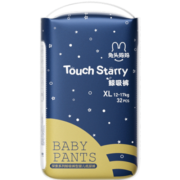 兔头妈妈TouchStarry探索系列鲸吸拉拉裤XL32片(12-17kg)900ml瞬吸干爽