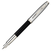 犀飞利（Sheaffer）钢笔 100系列 商务办公学生书法练字墨水笔 黑珐琅F尖