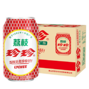 珍珍荔枝饮料桔桃味菠萝啤味碳酸汽水气泡水330ml*6罐
