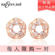 KRISTEN JUDI plus会员：KRISTEN JUDI 925银针花朵耳环