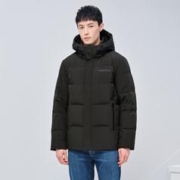 TANBOER 坦博尔 休闲连帽羽绒服男短款加厚百搭棉感舒适男装冬季外套