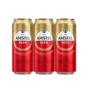 88VIP会员：AMSTEL 红爵 喜力旗下 经典拉格啤酒 500ml×3听