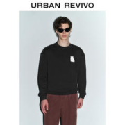 URBAN REVIVO UR2023秋冬季新款男圆领长袖卫衣UMV430090