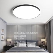 AUX 奥克斯 照明吸顶灯led三防灯/黑 直径23cm12w 正白光