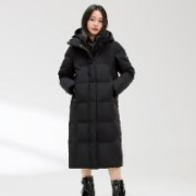 雪中飞 女士中长款连帽羽绒服 X30140208E