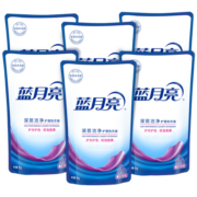 蓝月亮 深层洁净洗衣液袋装补充装1kg*6 薰衣草香味 强效去污