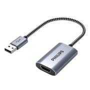 飞利浦(PHILIPS) HDMI视频采集卡 switch游戏直播HDMI母转USB采集器线笔记本电脑ps4游戏机录制盒监控SWR1619