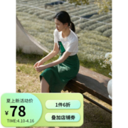 自巧小个子小熊印花短袖t恤女夏季新款正肩百搭白色上衣22ZQ2163 氧气白 XXS