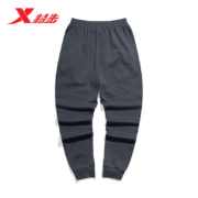 XTEP 特步 冬季保暖男裤加绒运动裤男休闲裤子男束脚运动休闲长裤国潮卫裤 1-深灰 190/3XL/男