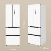 预售、PLUS会员：Midea 美的 MR-421WUFPZE 法式多门冰箱 421L