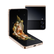 三星 SAMSUNG 三星 W23 Flip 尊奢黑金 掌心经典 立式自由拍摄系统 小屏大用 12GB+512GB 5G折叠手机 熠金黑