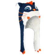 迪卡侬（DECATHLON）户外儿童滑雪帽青少年保暖秘鲁式护耳帽子KIDK 牛津蓝色 均码(51_56cm)