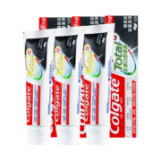 高露洁（Colgate）全效备长炭150g*3牙膏家庭装防蛀牙深层洁净