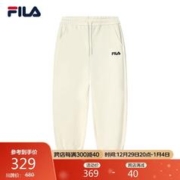 FILA 斐乐 官方女子针织长裤2023年简约宽松收口休闲运动裤