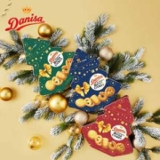 Danisa 皇冠 丹麦曲奇饼干缤纷装圣诞树铁罐 132g