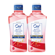 皓乐齿（Ora2）净澈气息0酒精不辣口苹果味漱口水460ml*2支清新口气去渍成人杀菌