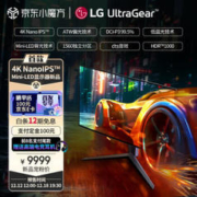 LG 乐金 27GR95UM 27英寸 NanoIPS 显示器（4K、99.5%DCI-P3、160Hz、HDR1000、MiniLED）