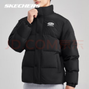Skechers斯凯奇羽绒服男女士情侣款  【新款1】碳黑 1件