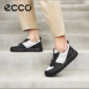 爱步（ECCO）【明星同款】板鞋男鞋 新款百搭增高休闲鞋男 街头720系列520814 黑色/白色52081450669 41