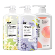 澳雪（accen）花果香氛沐浴露套装  600ml白桃+500ml百合花+500ml薰衣草