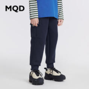 MQD 马骑顿 男童工装大口袋休闲裤 藏青/中卡其