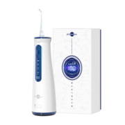 博皓（prooral）超声波冲牙器水牙线洗牙器 牙结石去除器家用电动牙齿牙缝清洁 微气泡喷头 5025Pro 蓝白|260ml水箱