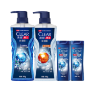 清扬（CLEAR）男士沐浴露套装活力运动600g+100g冰凉酷爽600g+100gC罗黎明觉醒