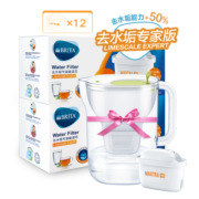 碧然德（brita） 设计师滤水壶净水过滤壶家用滤芯3.5L大容量+去水垢专家版滤芯套装 专家版滤芯11枚+设计师水壶绿（到手1壶12芯）