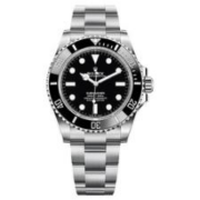 劳力士（ROLEX）瑞士手表男 潜航者型系列无历黑水鬼精钢自动机械男表 m124060-0001