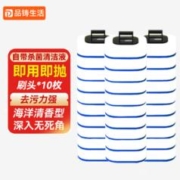 品铸 一次性马桶刷头卫生间高效马桶刷头蓝色自带清洁液