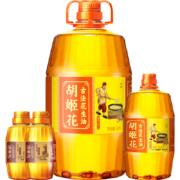 京东百亿补贴：胡姬花古法花生油5.216L（古法4L+900ml+158ml*2）组合装食用油一级压榨