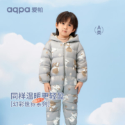 京东百亿补贴：aqpa 婴幼儿带帽连体服95%白鸭绒 快乐王国