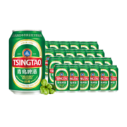 青岛啤酒（TsingTao）经典11度330ml*24听 整箱装（新老包装随机发货）