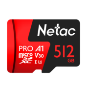 朗科（Netac）512GB TF（MicroSD）存储卡 A1 U3 V30 4K 高度耐用行车记录仪&监控摄像头内存卡 读速100MB/s