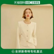 韩国直邮lookast明星fx郑秀晶同款小香风粗花呢圆领夹克短外套
