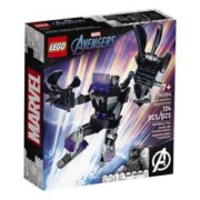 LEGO 乐高 漫威超级英雄系列 机甲儿童小颗粒拼装积木玩具 男孩女孩生日礼物 76204 黑豹机甲 124颗粒