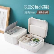 FaSoLa 便携医药箱 家用医疗急救医护药品收纳盒小型家庭装空箱