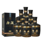 汾酒 黑坛金奖20 清香型白酒 53度 475ml*6瓶 整箱装