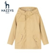 HAZZYS 哈吉斯 男童简约风衣