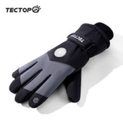 TECTOP 探拓 保暖手套男女户外骑行防寒加绒厚保暖触屏女冬季滑雪手套