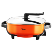 美的（Midea）电火锅 电炒锅 电煮锅 多功能锅 家用6L大容量火锅专用锅电锅一体多功能锅 LHN30A