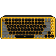 罗技（Logitech）POP KEYS 泡泡无线机械键盘 办公键盘 蓝牙键盘 游戏键盘 85键TTC轴  自定义表情包按键-黄