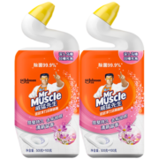 威猛先生（Mr Muscle）洁厕液洁厕灵马桶清洁剂强力除污渍污垢剂去尿垢卫生间除臭清香型 璀璨花舞600g(2瓶)